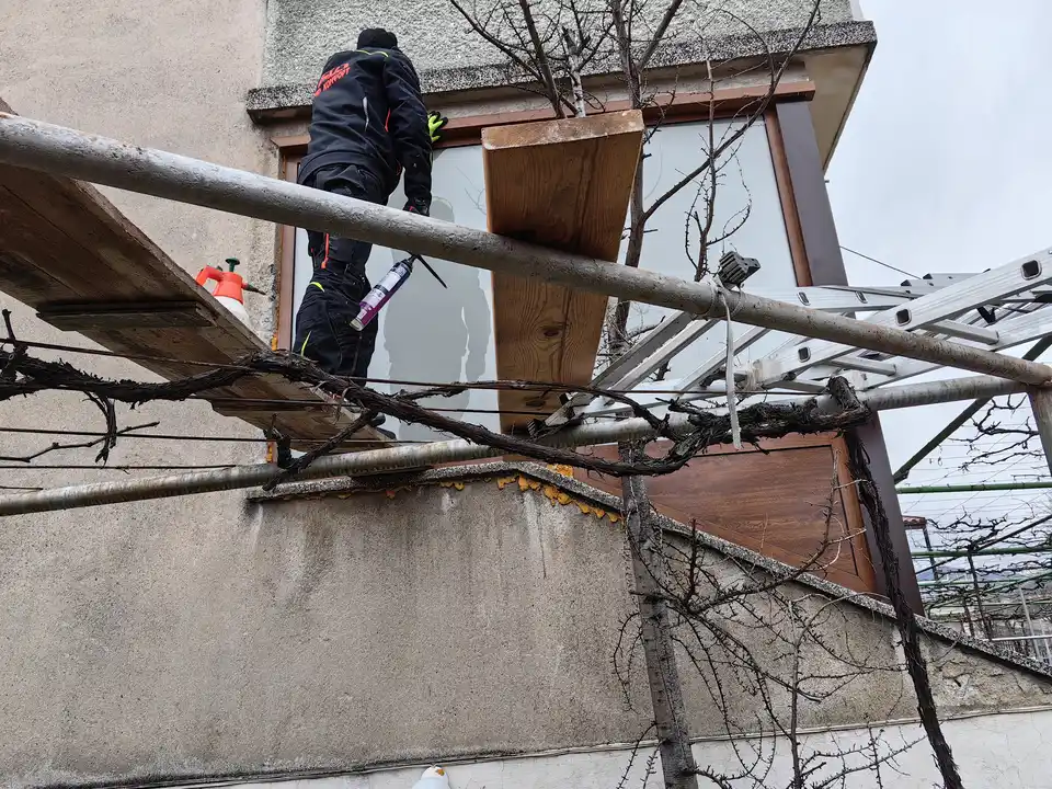 Ветропреграда, Обличане на колона, Оформяне с первази - снимка 9