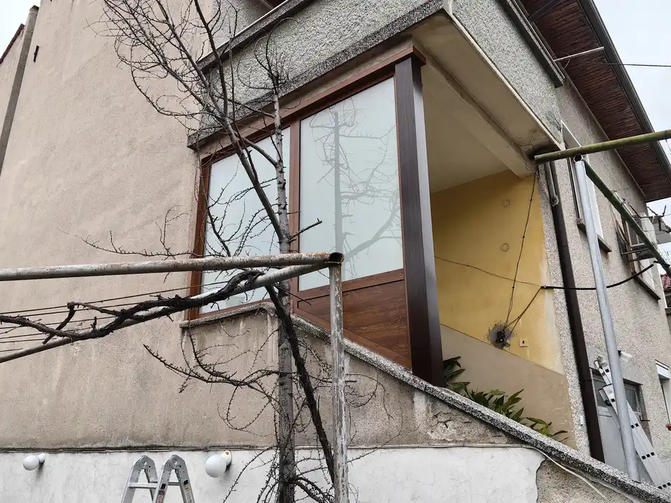 Ветропреграда, Обличане на колона, Оформяне с первази - снимка 12