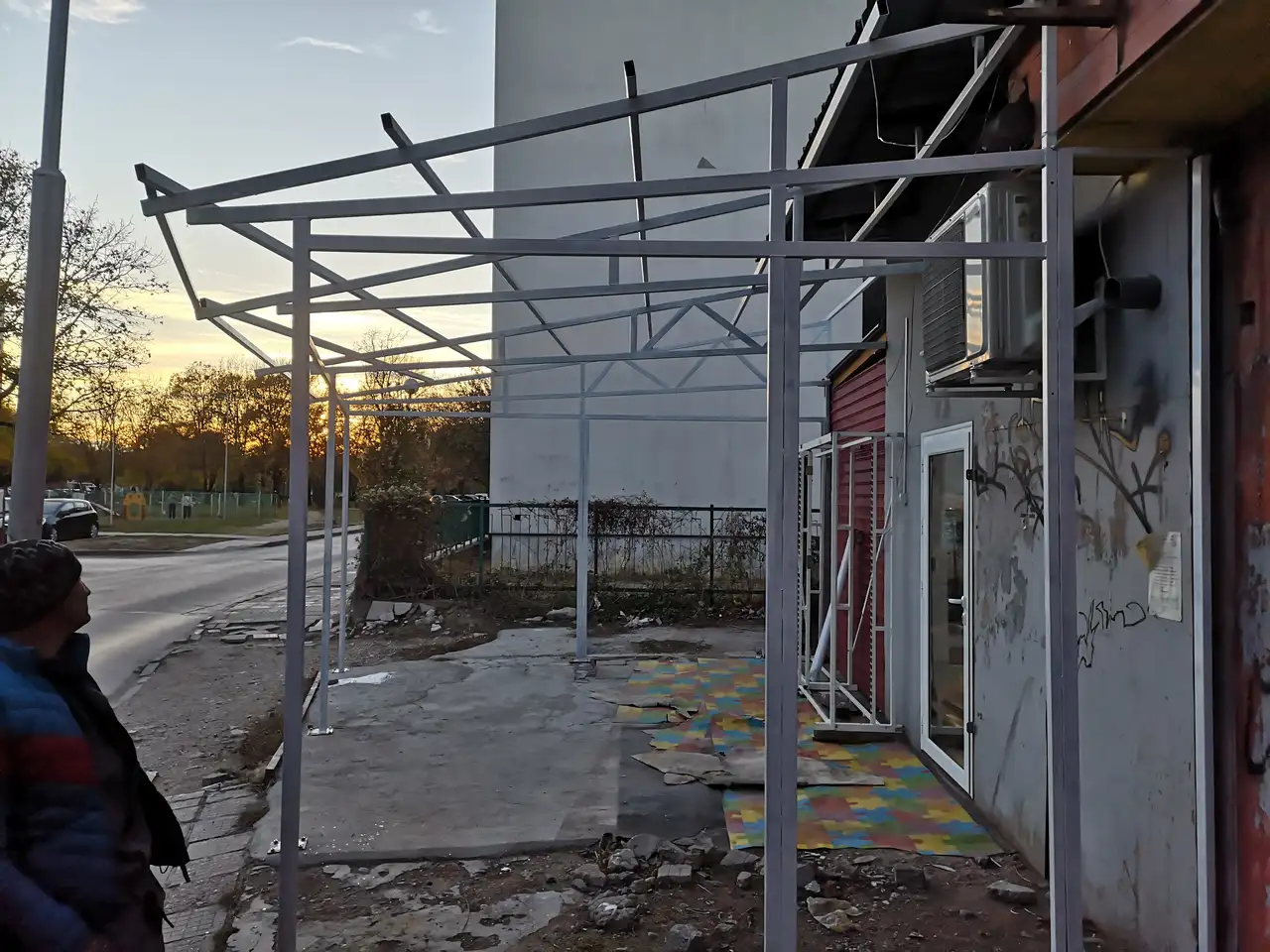Цялостно изпълнение на магазин от А до Я, Фундамент, Метална конструкция, Термопанел, Дограма, Улуци и Обшивки, Хидроизолиране - снимка 10