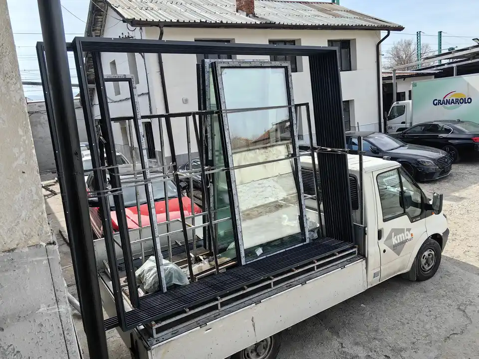 Затваряне на барбекю, Алуминиево плъзгане, Антрацит, Завършване с первази, Плъзгащи комарници, Хидроизолиране - снимка 5