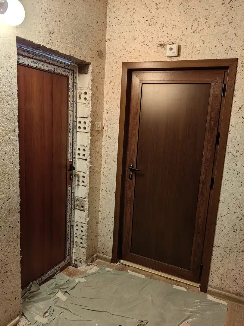 Подмяна вътрешни врати, Обръщане с первази - снимка 22