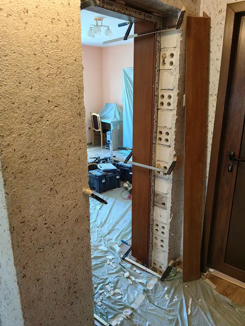 Подмяна вътрешни врати, Обръщане с первази - снимка 23